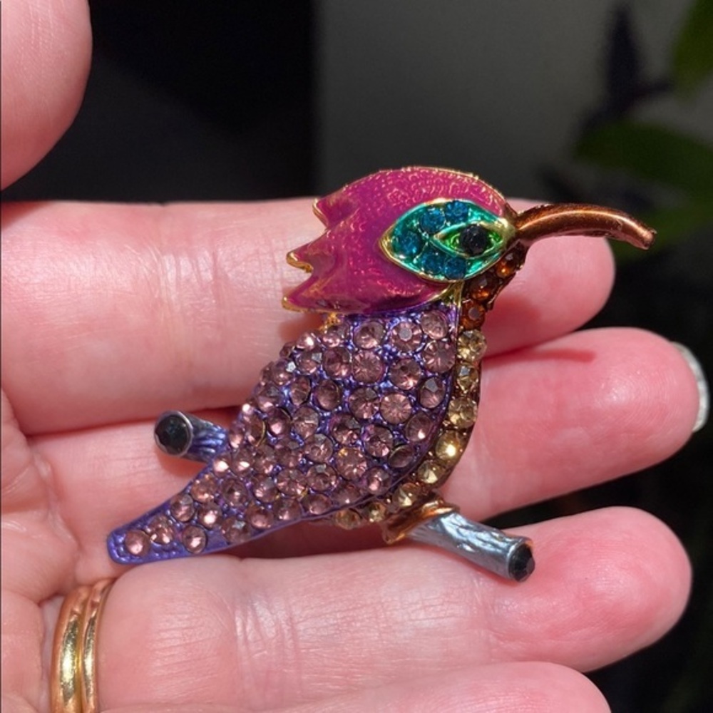 Colorful Bird Brooch